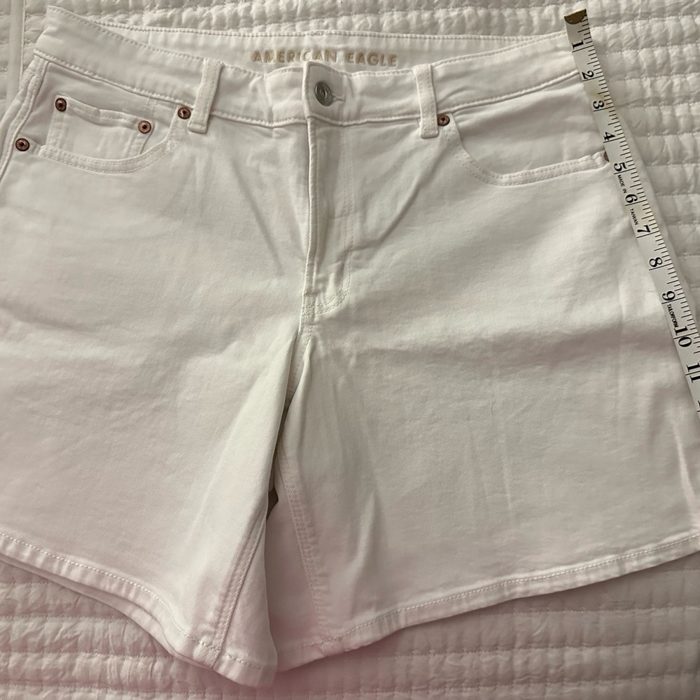 American Eagle Outfitters White Denim Jean Shorts